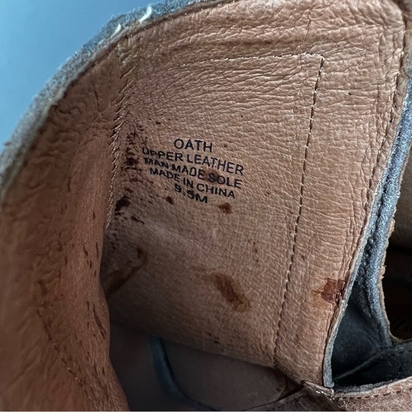 Jeffrey Campbell Oath Distressed Suede Open Toe Booties - Picture 5 of 8